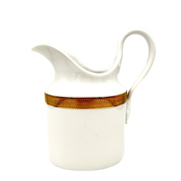 Richard Ginori Creamer White and Gold Gilt Trim Classic Traditional Gilding - Picture 2 of 9